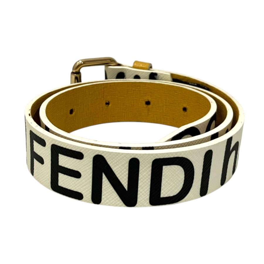 FENDI（フェンディ） ロゴベルト ホワイト : カインドオルYahoo!店