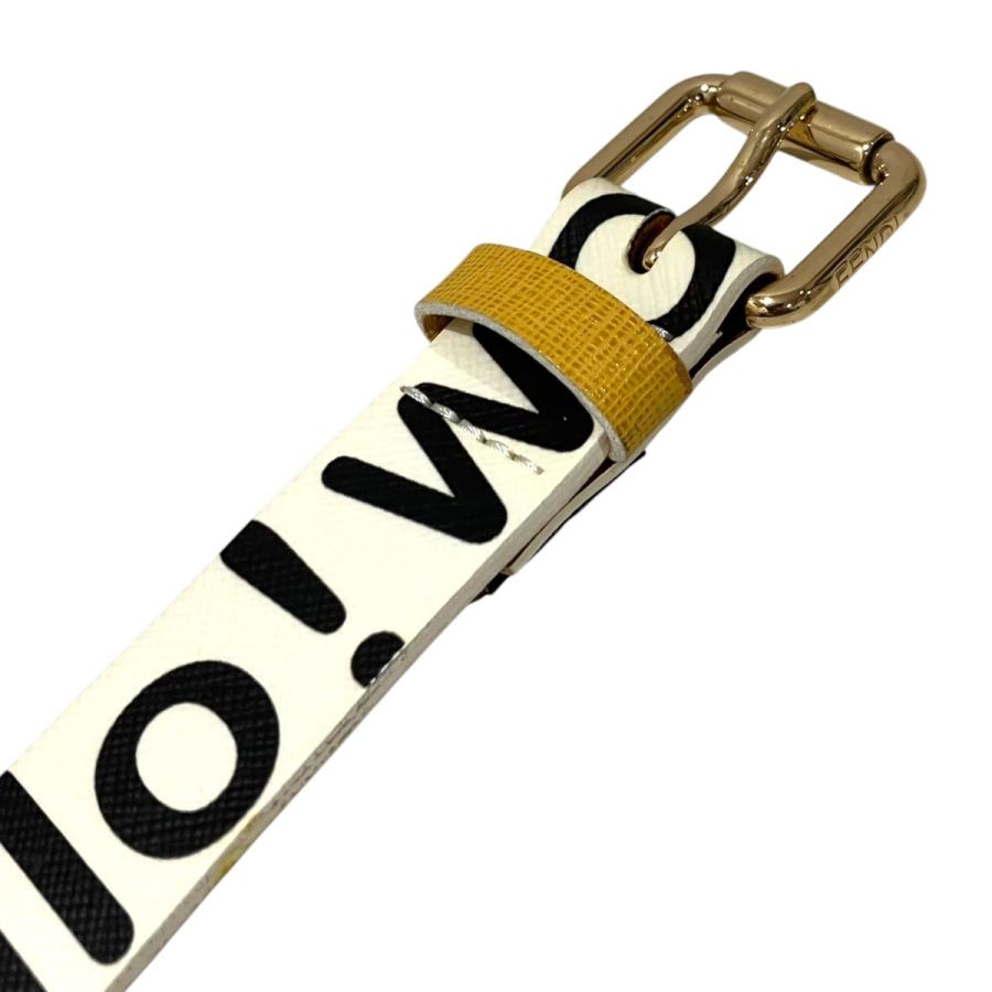 FENDI ロゴベルト FENDI（フェンディ） ロゴベルト ホワイト : カインドオルYahoo!店