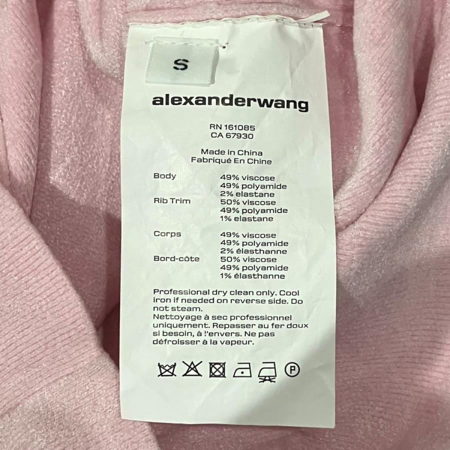 alexanderwang（アレキサンダー・ワン） 半袖パーカー ピンク サイズ
