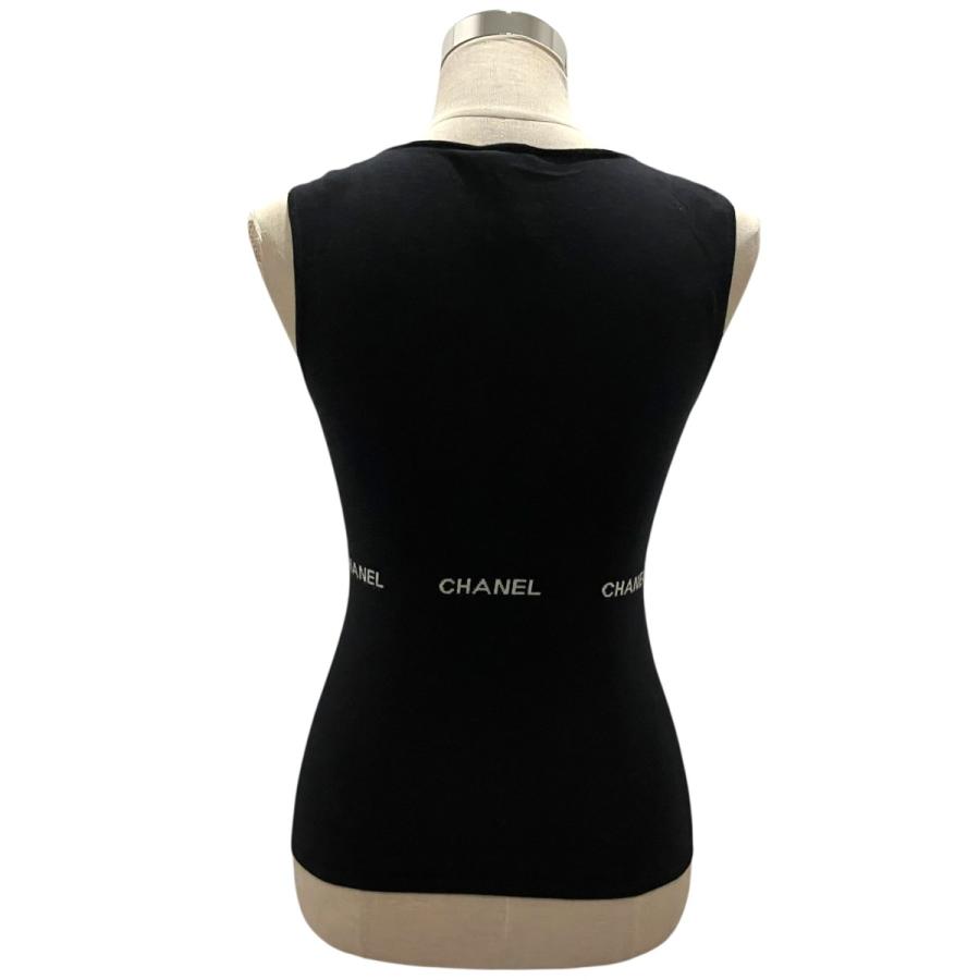 CHANEL（シャネル） ノースリーブロゴニット P23132V01543 ブラック