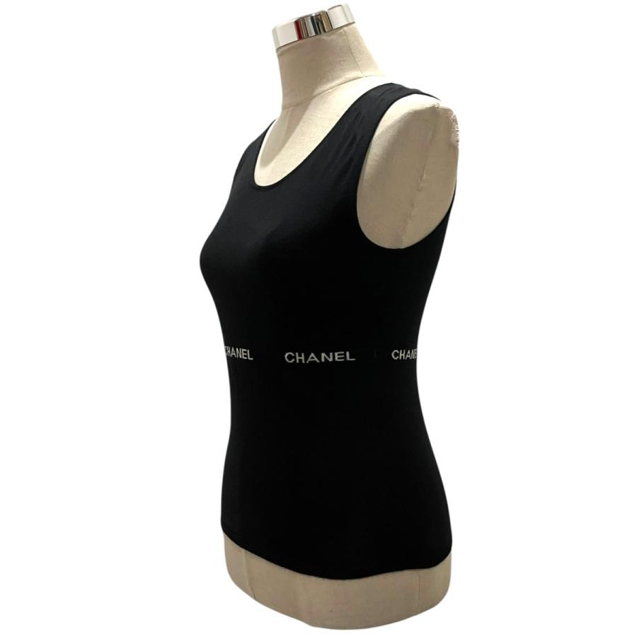 CHANEL（シャネル） ノースリーブロゴニット P23132V01543 ブラック