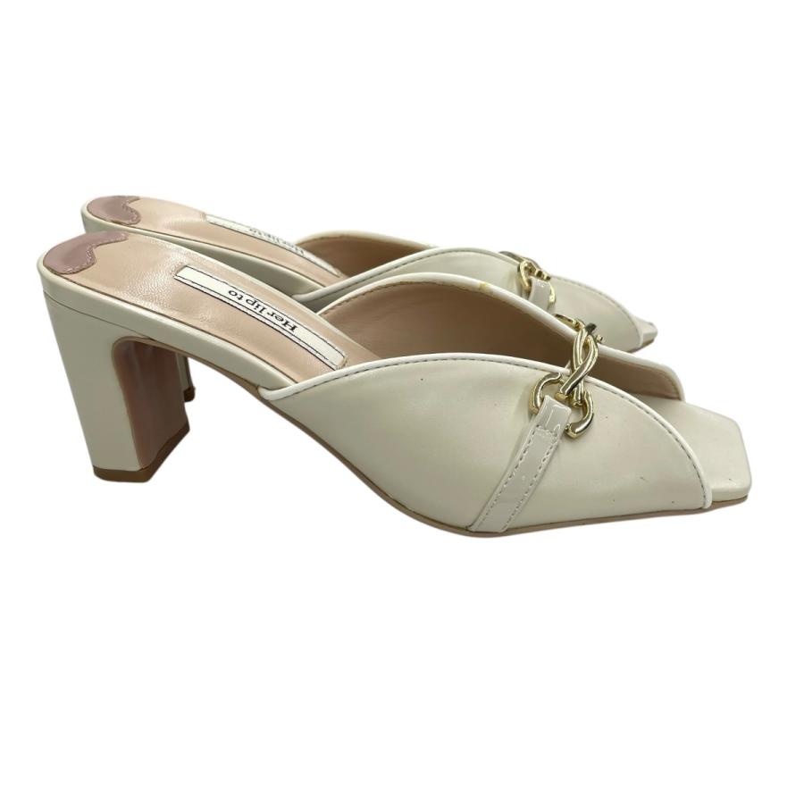 Her lip to ハーリップトゥ Her lip to Toe Mules サンダル アイボリー