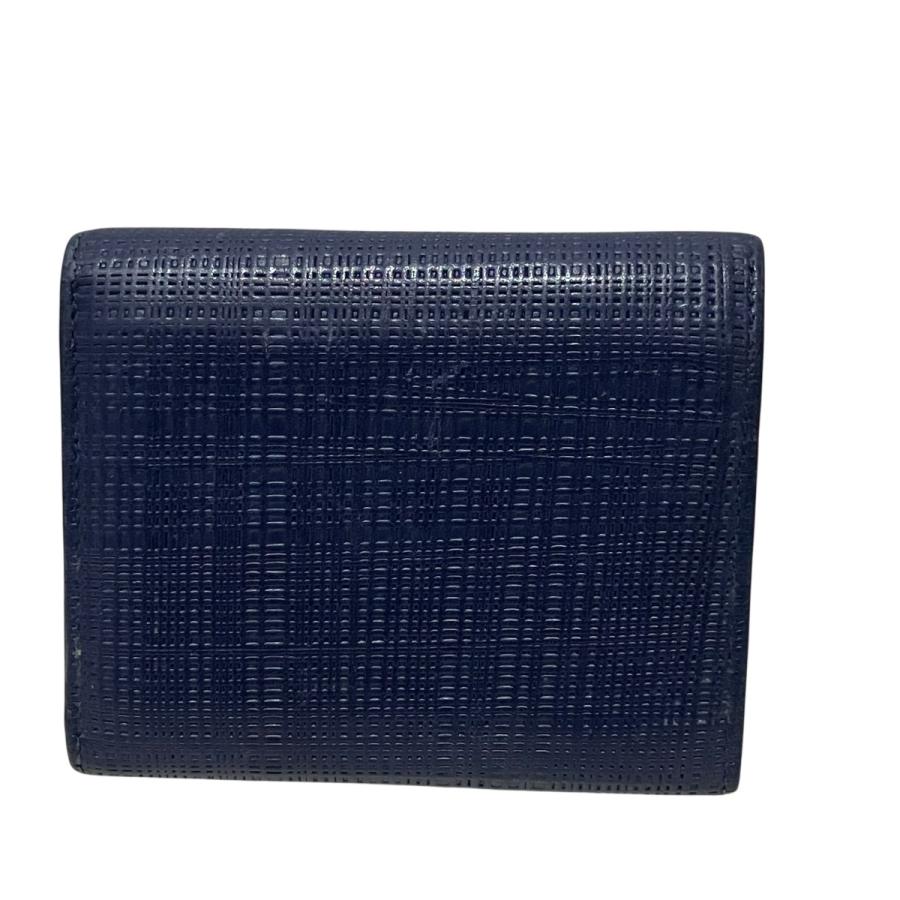LOEWE（ロエベ） 【LINEN TRIFOLD WALLET】 3つ折り財布 ネイビー