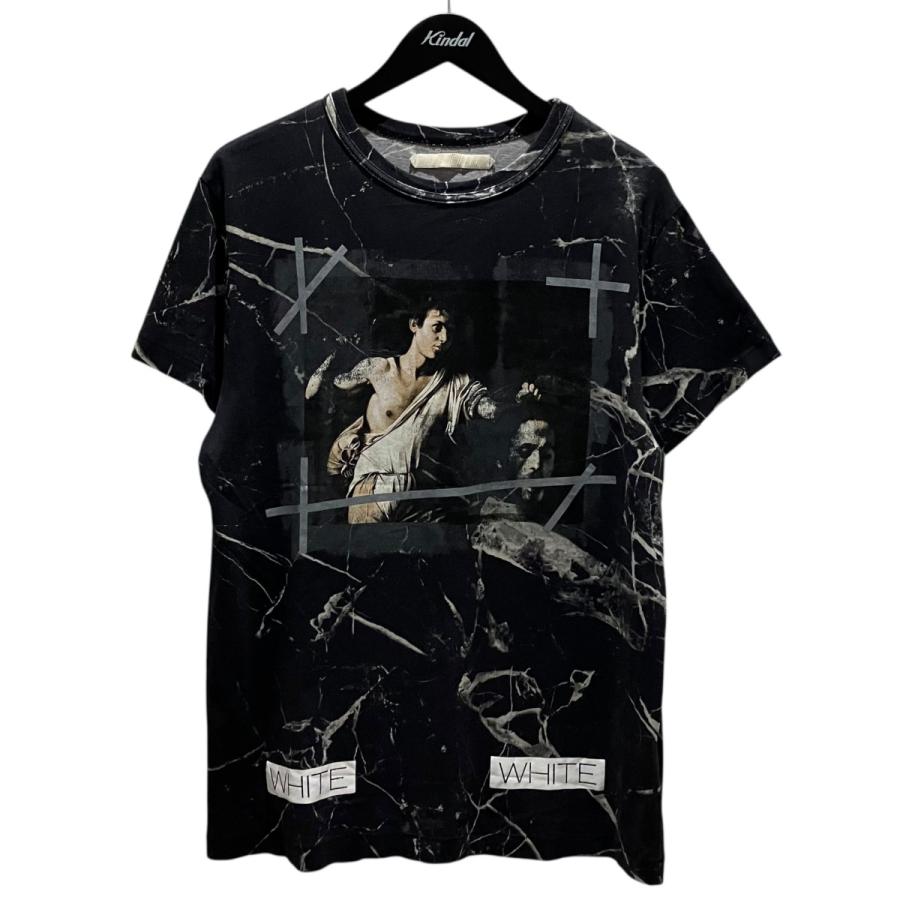 off white（オフホワイト） マーブルTシャツ ブラック サイズ：XS