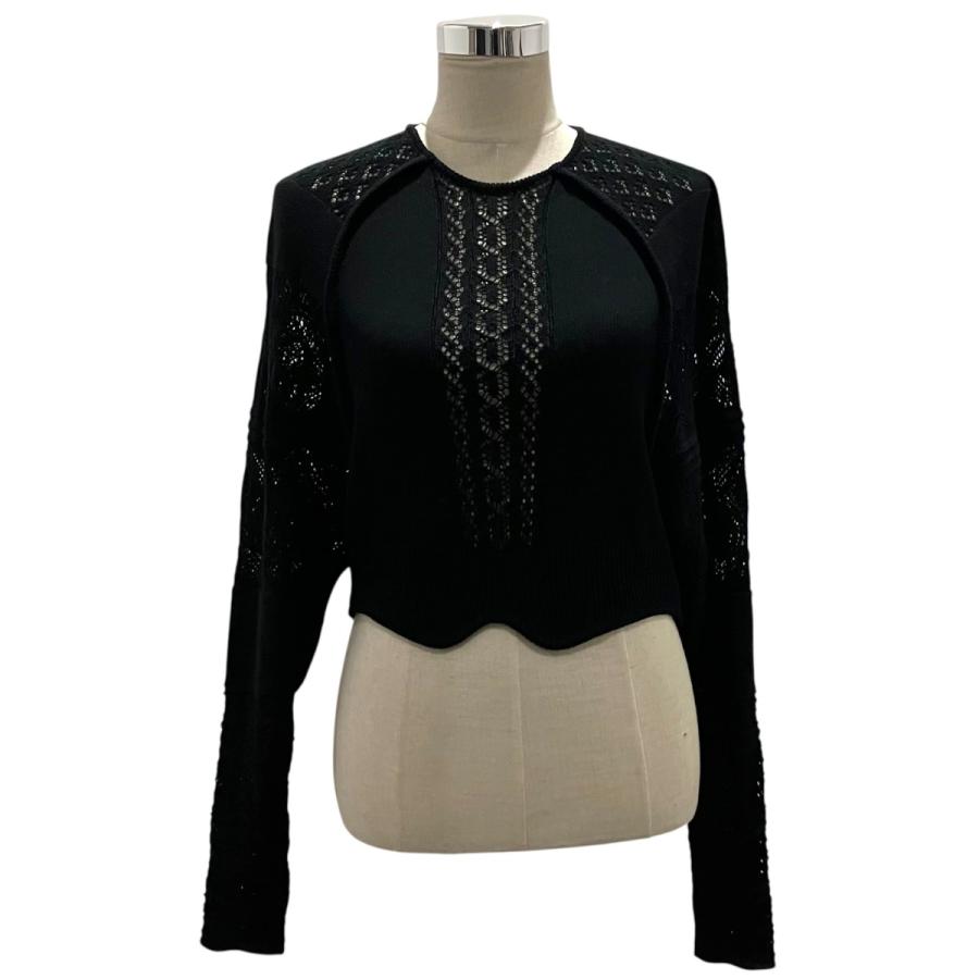 マメクロゴウチ mame kurogouchi 25SS 【Lace Knitted Top】 レース 