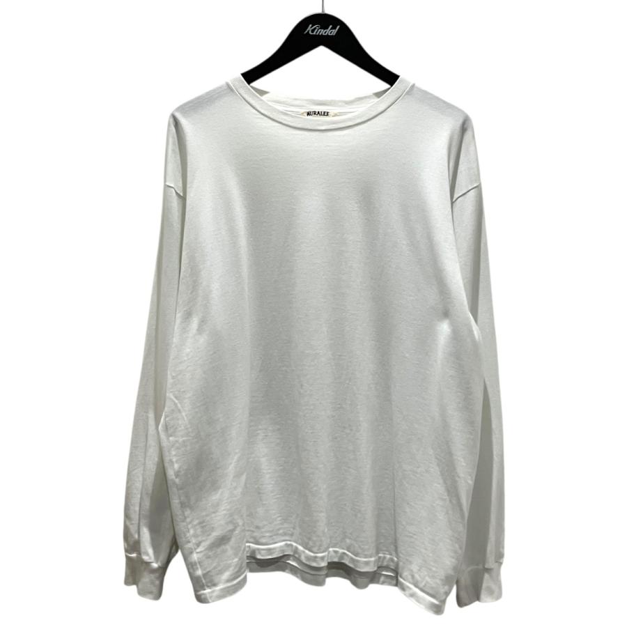 AURALEE（オーラリー） 【LUSTER PLAITING L／S TEE】 長袖Tシャツ
