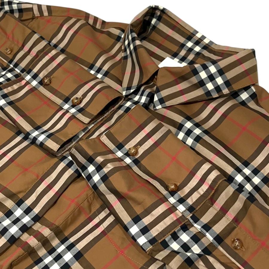 バーバリーロンドン　ノバチェック　シャツワンピース　ベージュ　150 BURBERRY（バーバリー） ノバチェックシャツワンピース 8093477