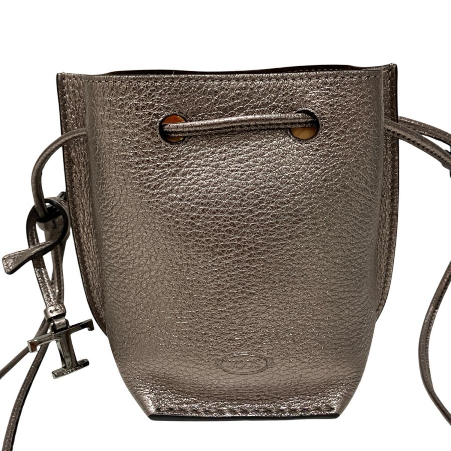 トッズ TOD'S Tタイムレス マイクロ ショルダーバケットバッグ