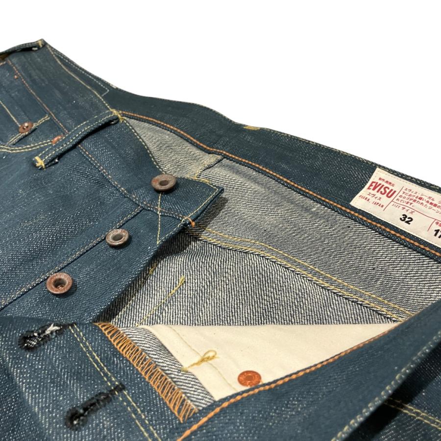 エヴィス EVISU 刺繍かもめ デニムパンツ インディゴ サイズ：32