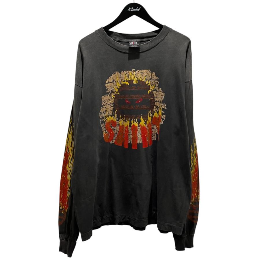 セントマイケル SAINT MICHAEL 長袖Tシャツ SM-YS1-0000-015 ブラック