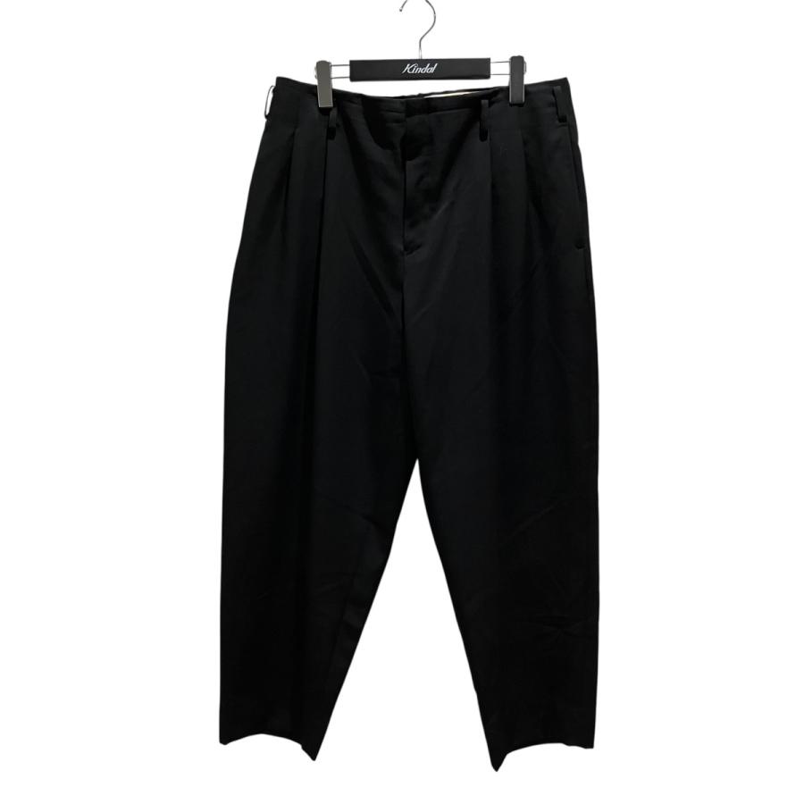 コムデギャルソンオムプリュス　ポリ縮　ワイドパンツ　ブラック　L AD2018 COMME des GARCONS HOMME PLUS コムデギャルソンオムプリュス