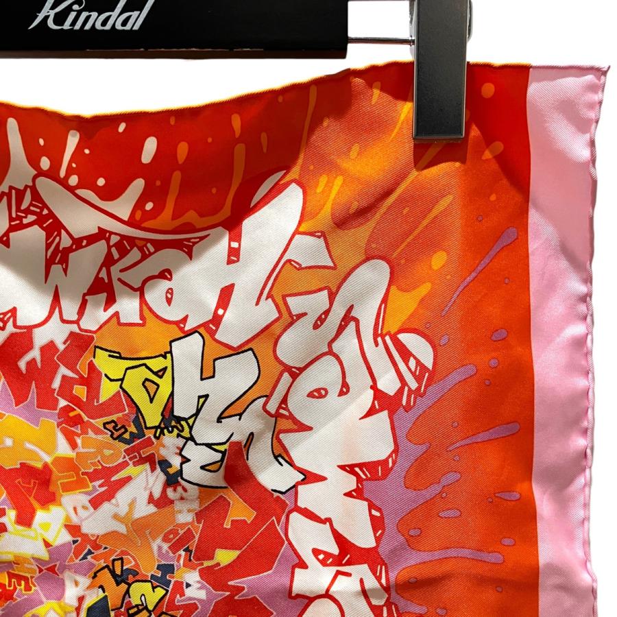 HERMES（エルメス） 【KONGO】 シルクスカーフ オレンジ