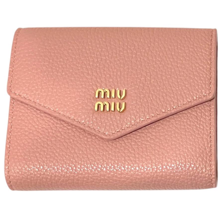 miu miu（ミュウミュウ） MIU MIU 3つ折り財布 5MH040 ピンク