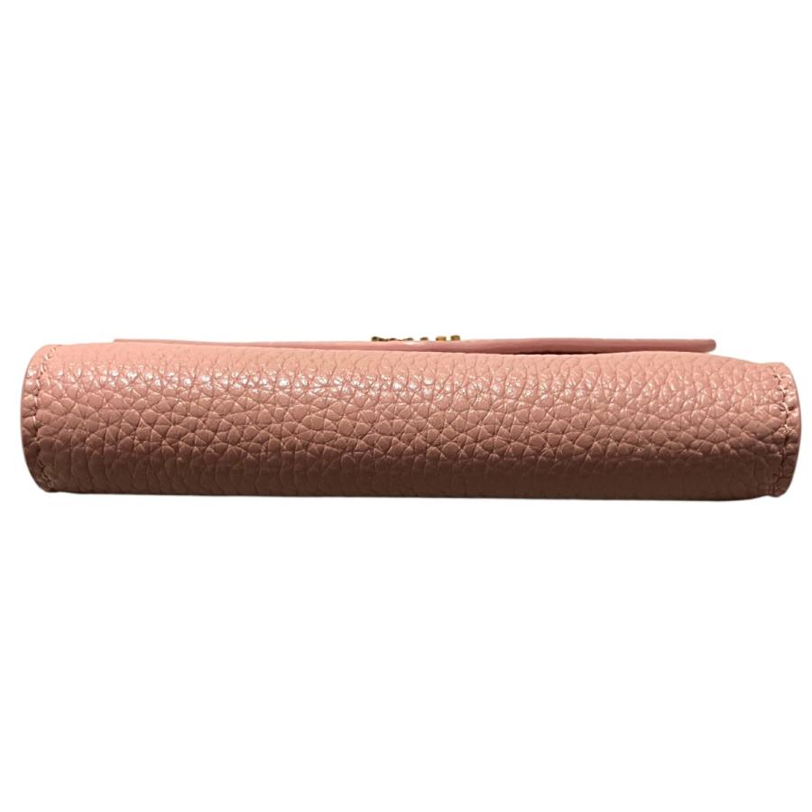 miu miu（ミュウミュウ） MIU MIU 3つ折り財布 5MH040 ピンク
