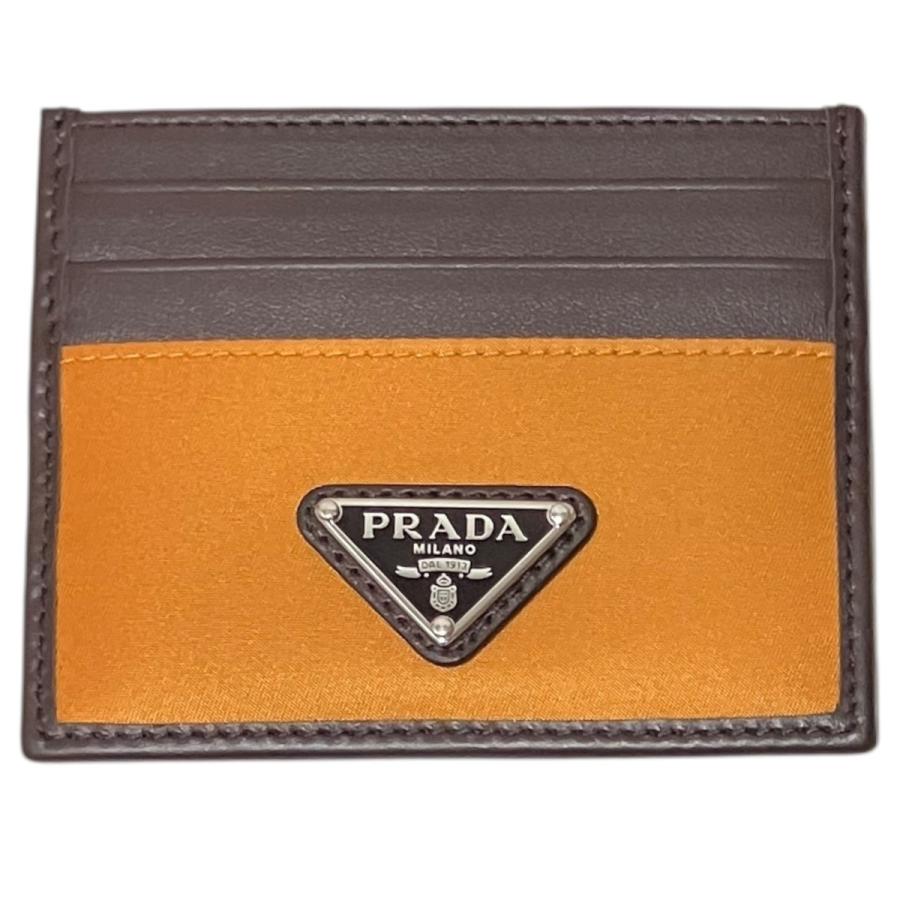 PRADA（プラダ） カードケース 2MC025 ブラウン×オレンジ