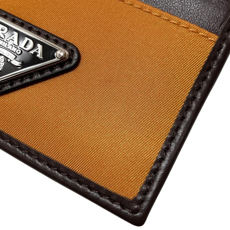 PRADA（プラダ） カードケース 2MC025 ブラウン×オレンジ