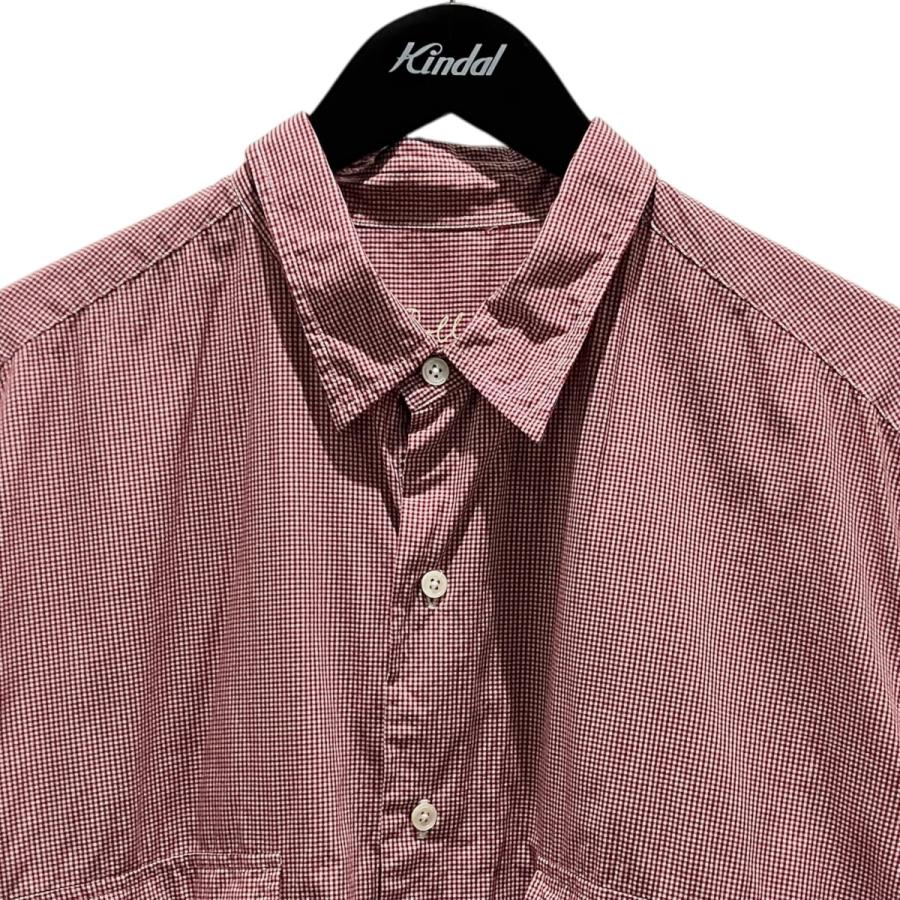 ポータークラシック　ギンガムチェック 長袖シャツ　S PORTER CLASSIC（ポータークラシック） 【ROLL UP NEW GINGHAM CHECK