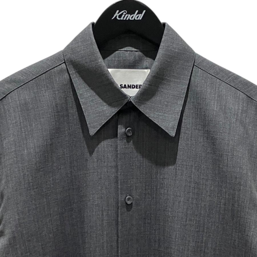 JIL SANDER（ジルサンダー） 【FINE WOOL RIPSTOP SHIRT】 ウール 