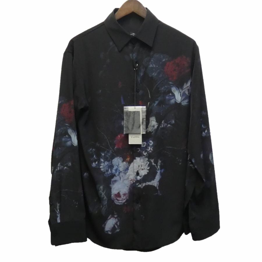11月21日値下 Lad Musician 19ss Dechine Inkjet Shirt ローズ柄シャツ ブラック サイズ 42 新宿店 Www Arilab Com Tr Index Php