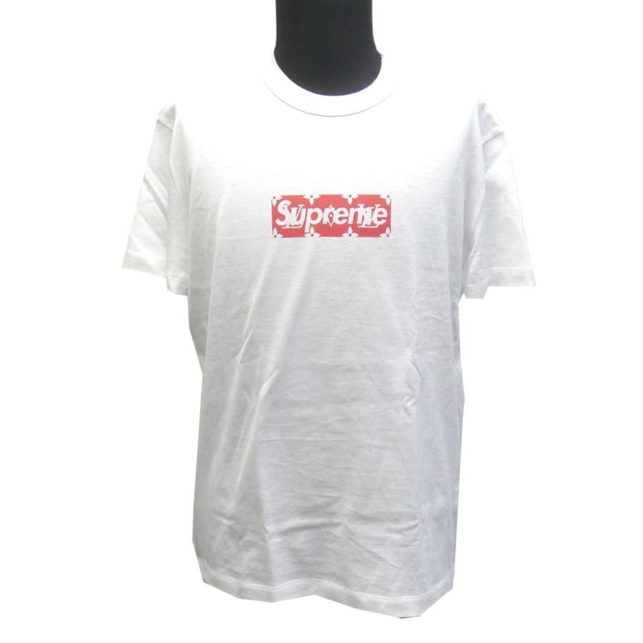 新作モデル 3月8日値下 Supreme Louis Vuitton 17aw Box Logo Tee モノグラムboxロゴtシャツ ホワイト レッド サイ 数量限定 Kslcity Com My
