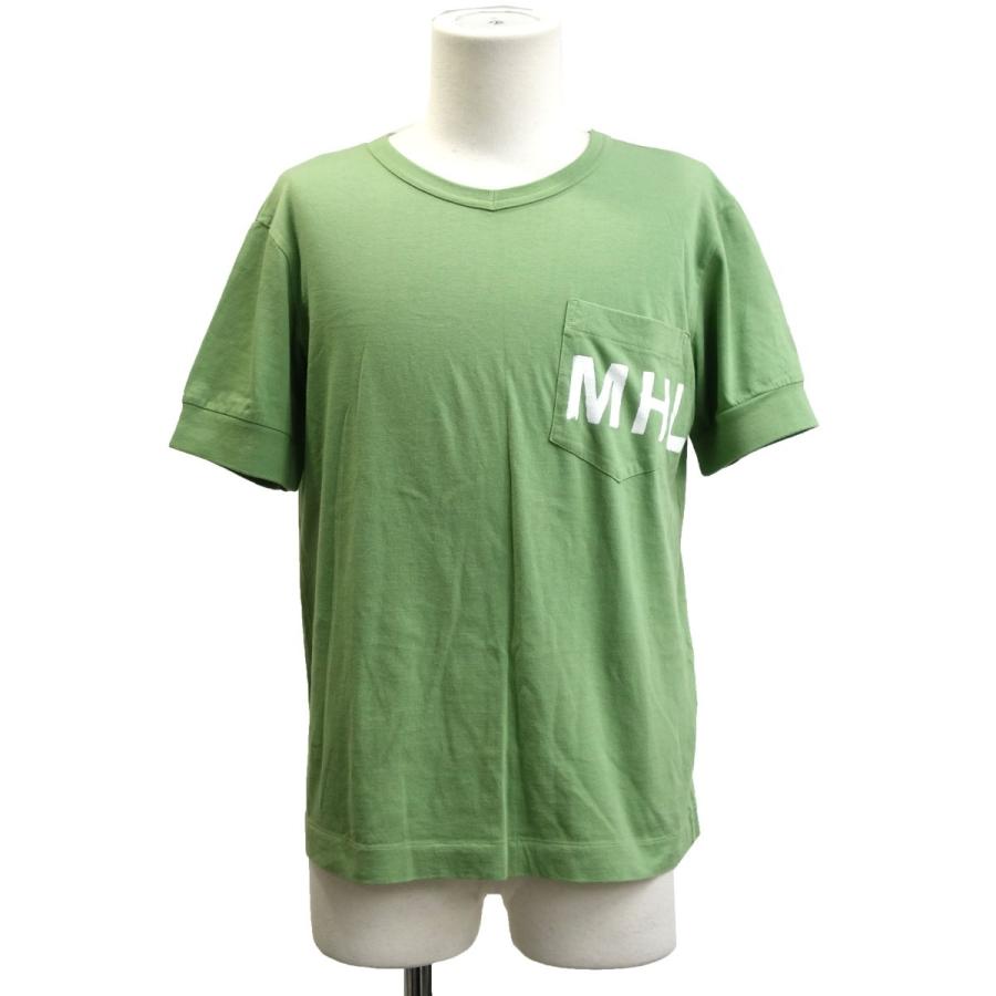 Mhl 胸ロゴtシャツ ライトグリーン サイズ S 銀座店 ブランド古着カインドオル 通販 Yahoo ショッピング