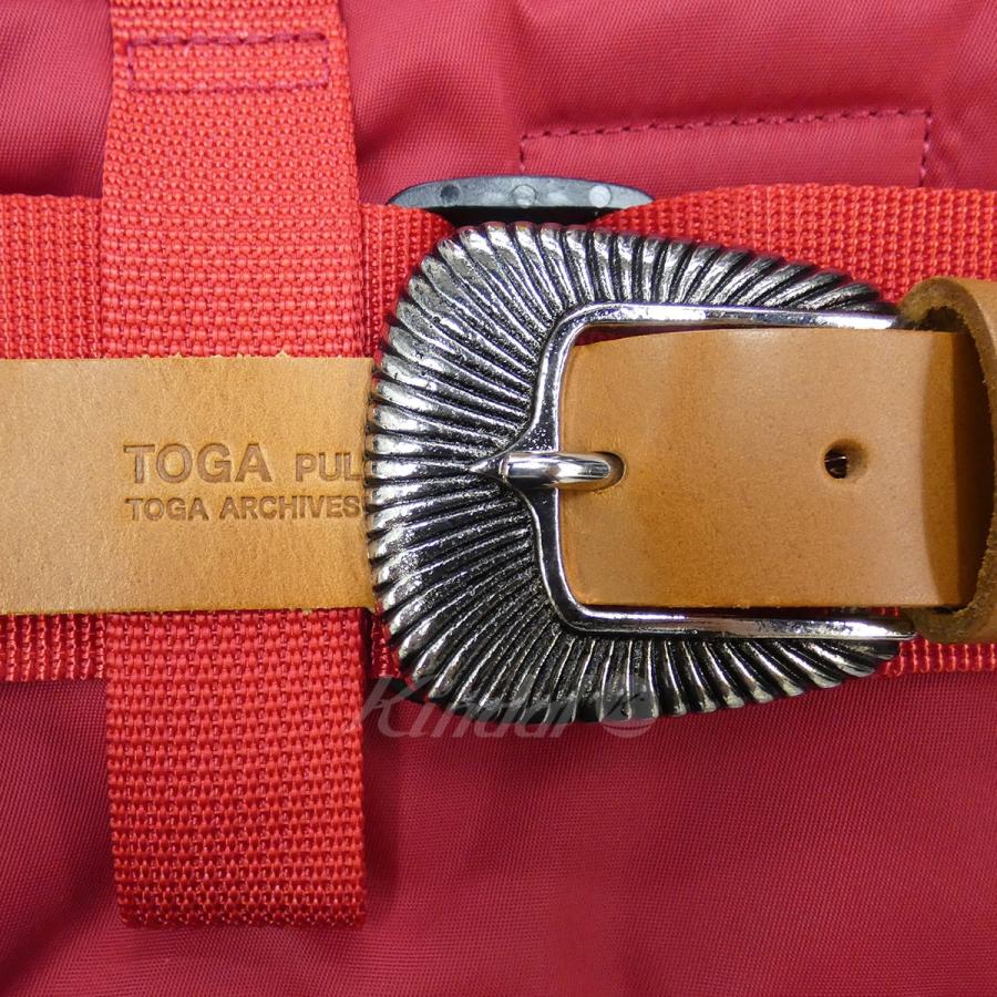代引不可 4月19日値下 Toga Pulla Porter 19ss Belt Bag コンチョウエストポーチ レッド 新宿店 現金特価 Zoetalentsolutions Com