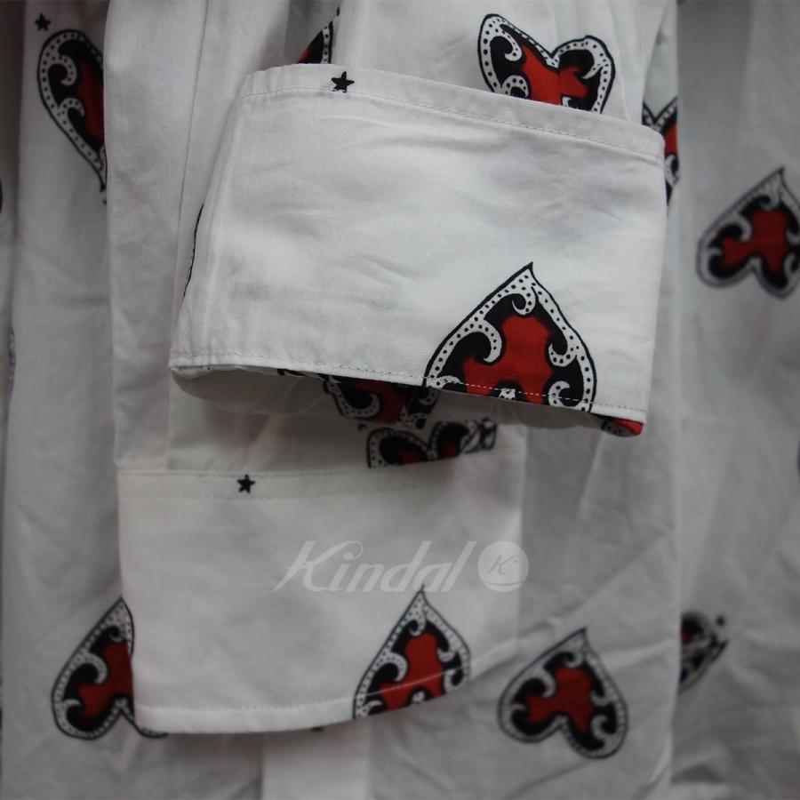 GIVENCHY 【2月21日値下】GIVENCHY BM609D11H7 ハート総柄シャツ  