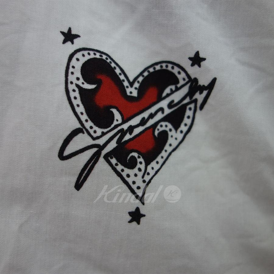 GIVENCHY 【2月21日値下】GIVENCHY BM609D11H7 ハート総柄シャツ  