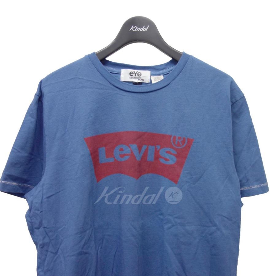 ジュンヤワタナベマン リーバイス コラボ Tシャツ Lサイズ ブルー 青 ジュンヤワタナベマン リーバイス コラボ Tシャツ Lサイズ ブルー 青