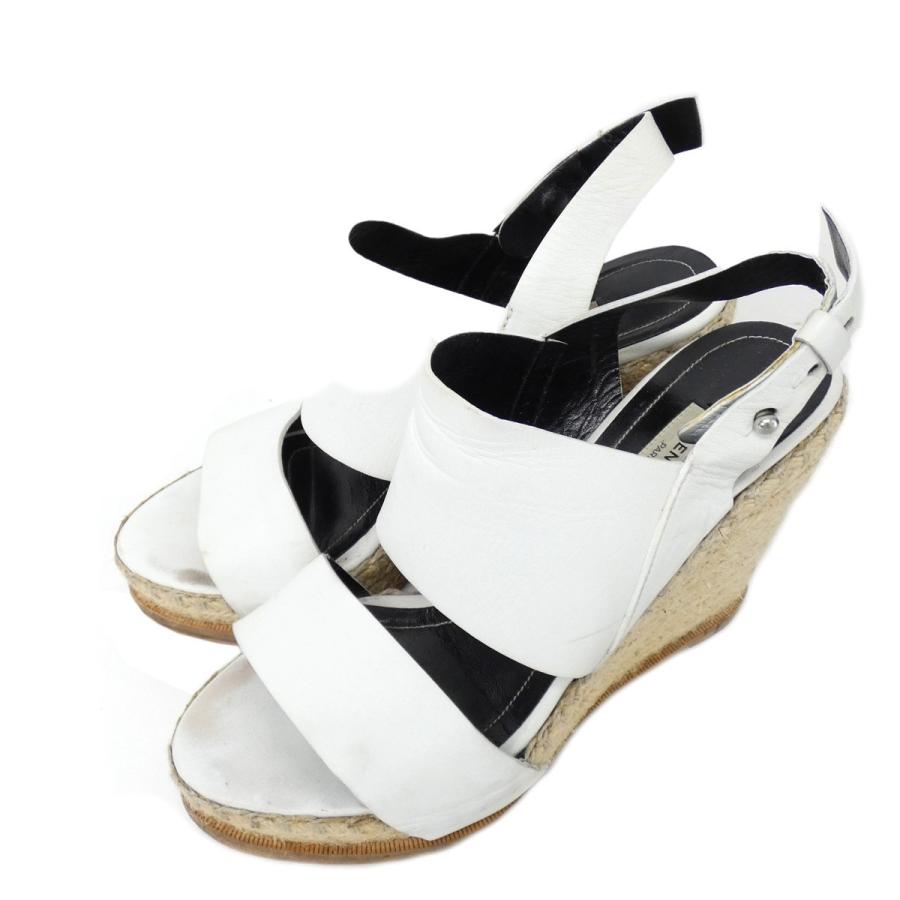 【値下げ】BALENCIAGA エスパドーリュサンダル ホワイト サイズ：37(23．5cm) (原宿店)  :8045000365188:カインドオルYahoo!店 - 通販 - Yahoo!ショッピング