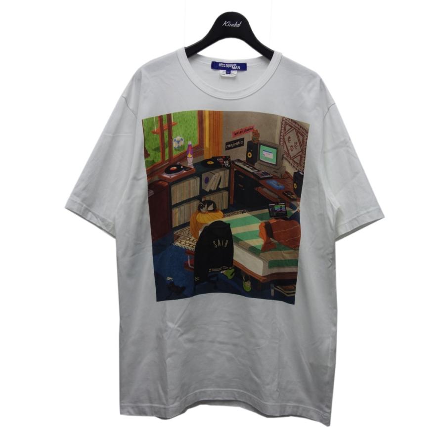 JUNYA WATANABE CdG 2021AW 「綿天竺 製品プリント」 プリントTシャツ 