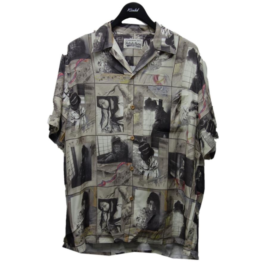 値下げ】WACKO MARIA 「HAWAIIAN SHIRT」アロハシャツ グレー サイズ 