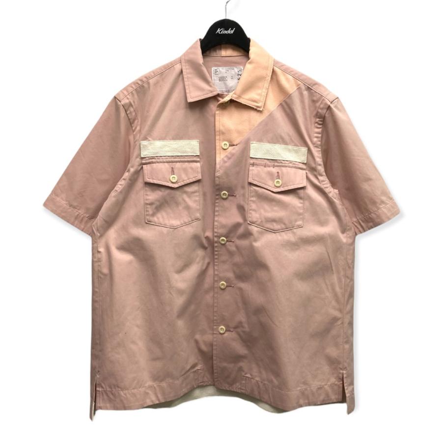 sacai 21SS 半袖シャツ ピンク サイズ:2 (新宿店) 220404 sacai 21SS 半袖シャツ ピンク サイズ:2 (新宿店) 220404
