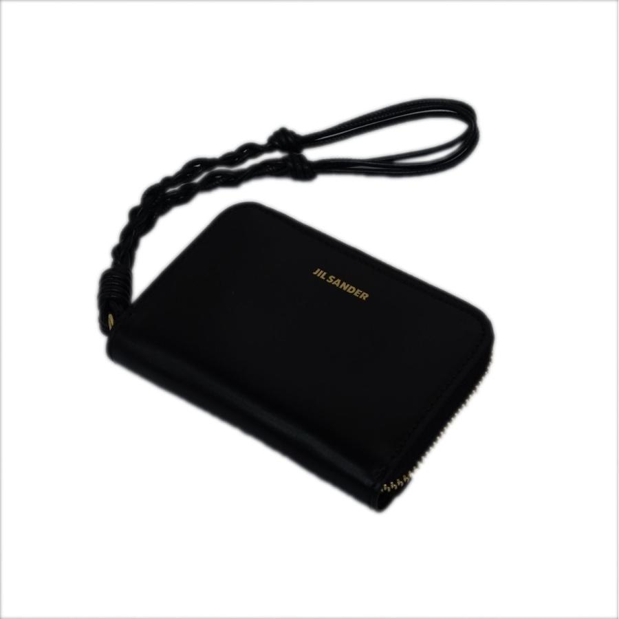 JIL SANDER ラウンドジップアラウンドスモールコインケース ブラック