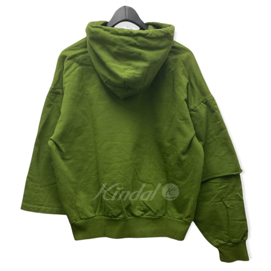 Gosha Rubchinskiy 18AW 「Double Sleeve Hoodie」 国旗ロゴパーカー 