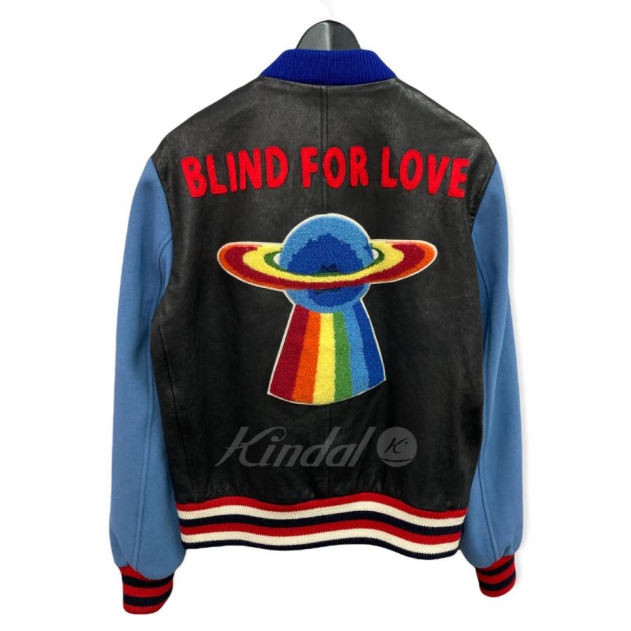 値下げ】GUCCI 17AW「BOMBER IN PELLE」ワッペンレザー切替スタジャン