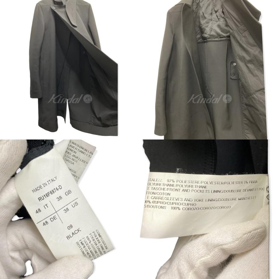 Rick Owens 【値下げ】Rick 16AW トレンチコート ブラック Rick Owens 【値下げ】Rick 16AW トレンチコート ブラック