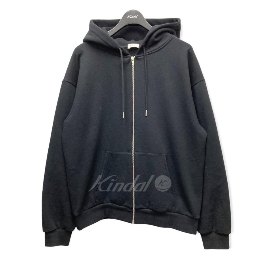 CELINE ジップアップパーカー フードロゴ Lサイズ