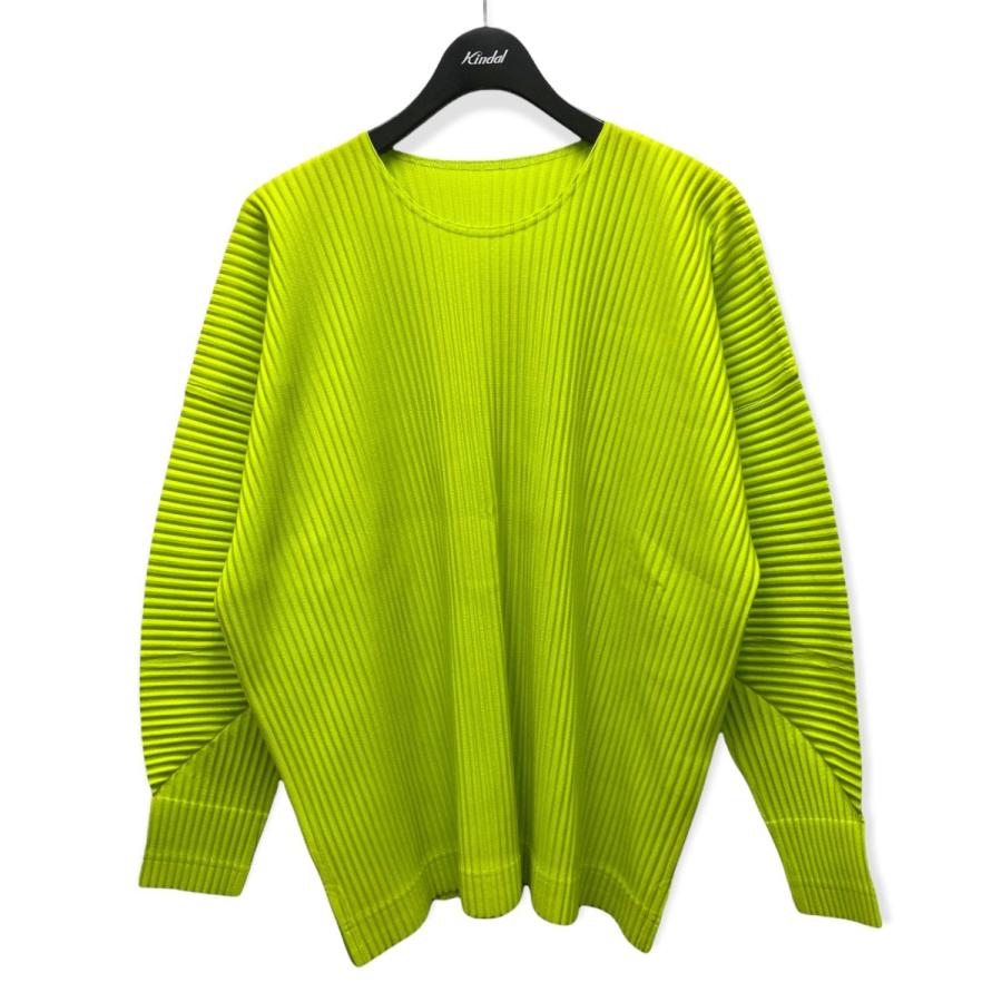 HOMME PLISSE ISSEY MIYAKE 21SS プリーツカットソー ネオンイエロー 