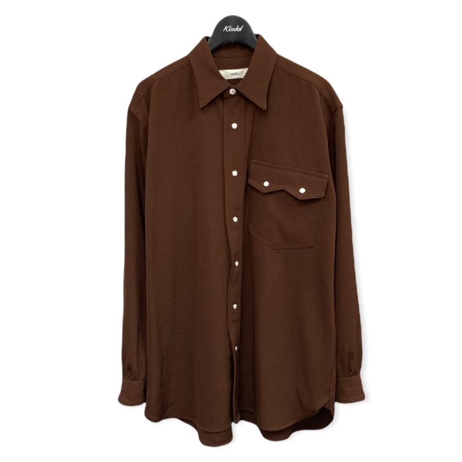 unfil 【値下げ】UNFIL 19AW 「WOOL GABARDINE WESTERN SHIRT」 ボタン 