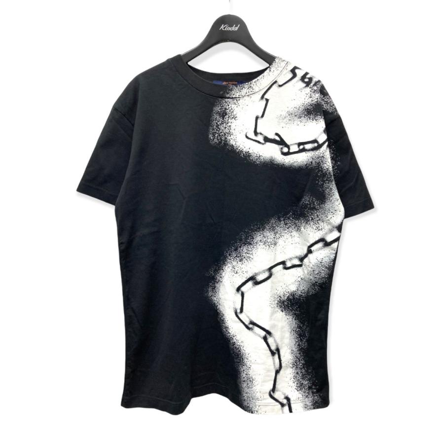 Louis Vuitton ss Spray Tシャツ カットソー Chain メンズファッション Print Tee サイズ S サイズ S