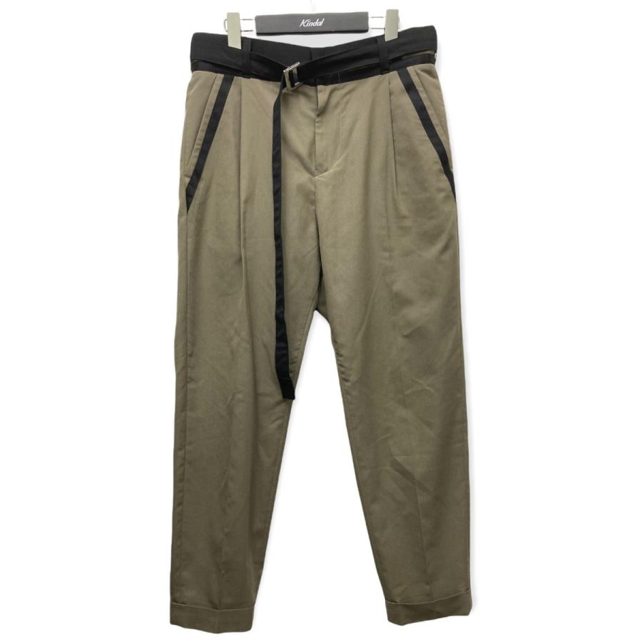 sacai 21AW 「Suiting Pants」 スウィッチングベルテッドパンツ 