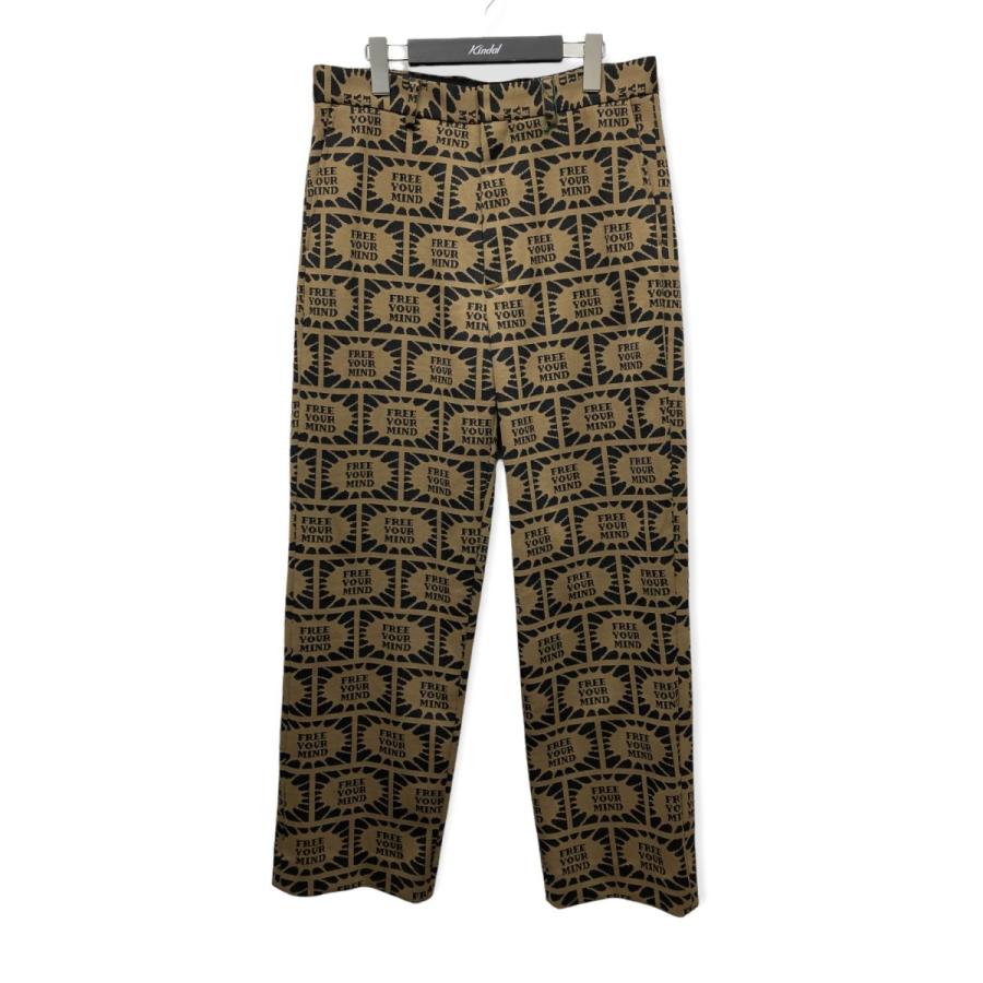 MISTERGENTLEMAN MR．GENTLEMAN 21AW「GRAPHIC JACQUARD WIDE TROUSERS 
