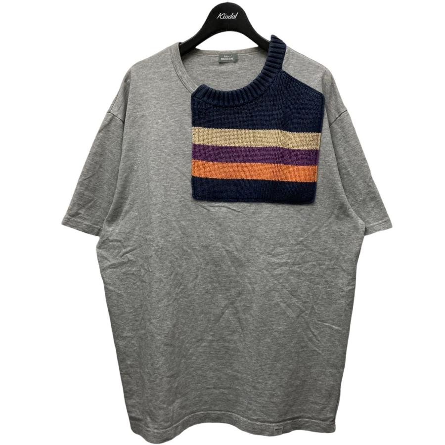 kolor BEACON 20SS スプライスドニット切替Tシャツ グレー サイズ：2 (新宿店) 220511  :8045000466618:カインドオルYahoo!店 - 通販 - Yahoo!ショッピング