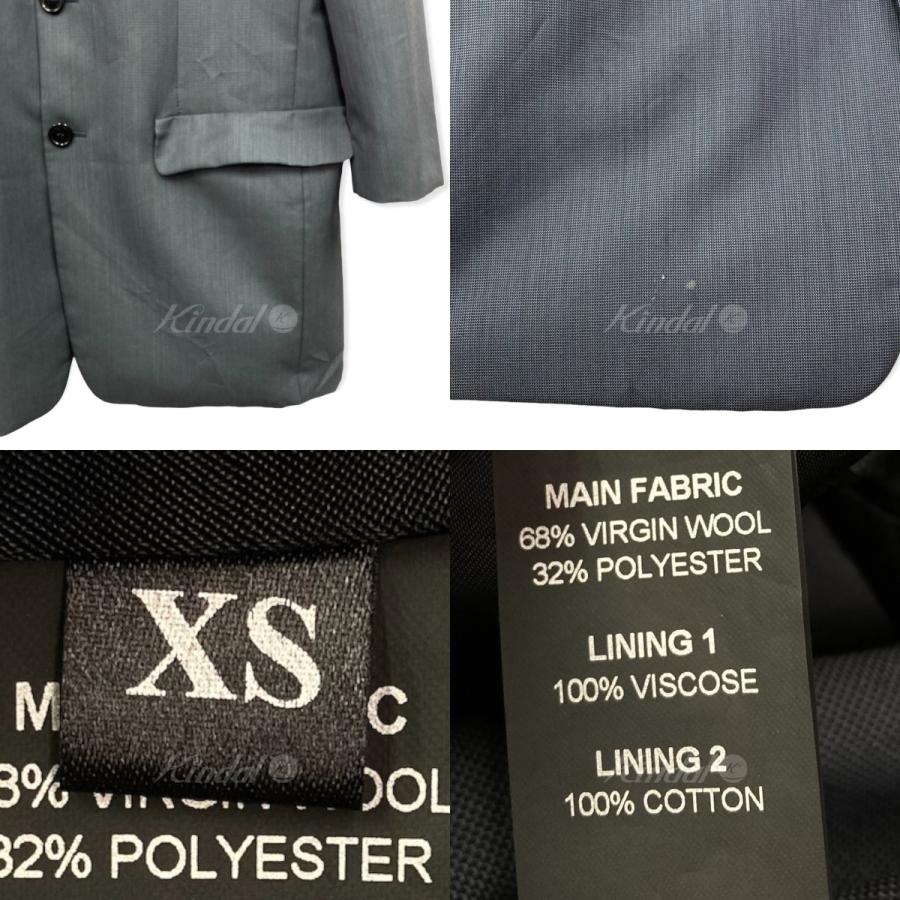 値下げ】VETEMENTS ロゴテーラードジャケット グレー サイズ：XS (新宿  