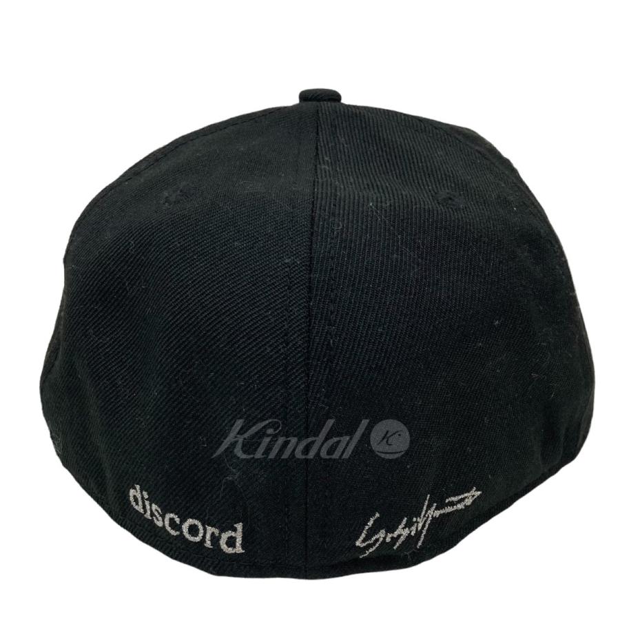 discord Yohji Yamamoto×NEW ERA 刺繍ベースボールキャップ ブラック 