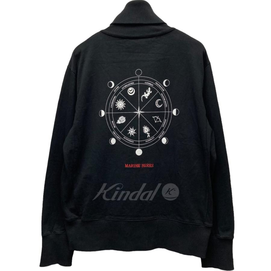 マリーン MARINE SERRE 21AW バックプリントハーフジップ マリーン MARINE SERRE 21AW バックプリントハーフジップ