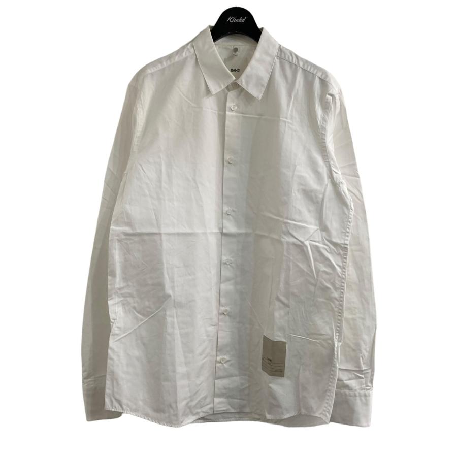 値下げ】OAMC 20SS コットンポプリンロゴパッチシャツ ホワイト サイズ 