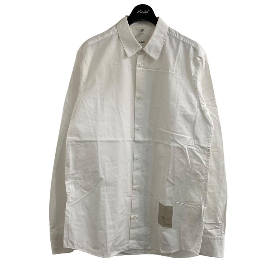 値下げ】OAMC 20SS コットンポプリンロゴパッチシャツ ホワイト サイズ