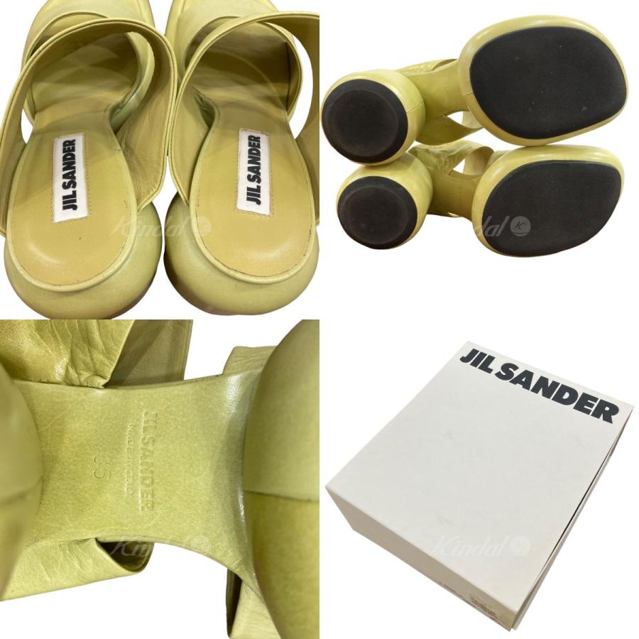 JIL SANDER 【値下げ】JIL 22SS ブロックヒールレザーサンダル JIL SANDER 【値下げ】JIL 22SS ブロックヒールレザーサンダル